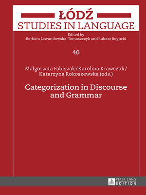 cover image of Categorization in Discourse and Grammar